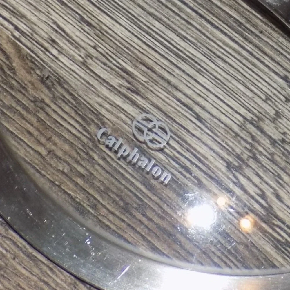 Calphalon Glass Pot Pan‎ Replacement Lid Unisex 7 Inch Silver Good Stainless Rim